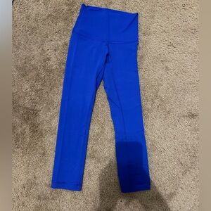 blue lululemon align leggings